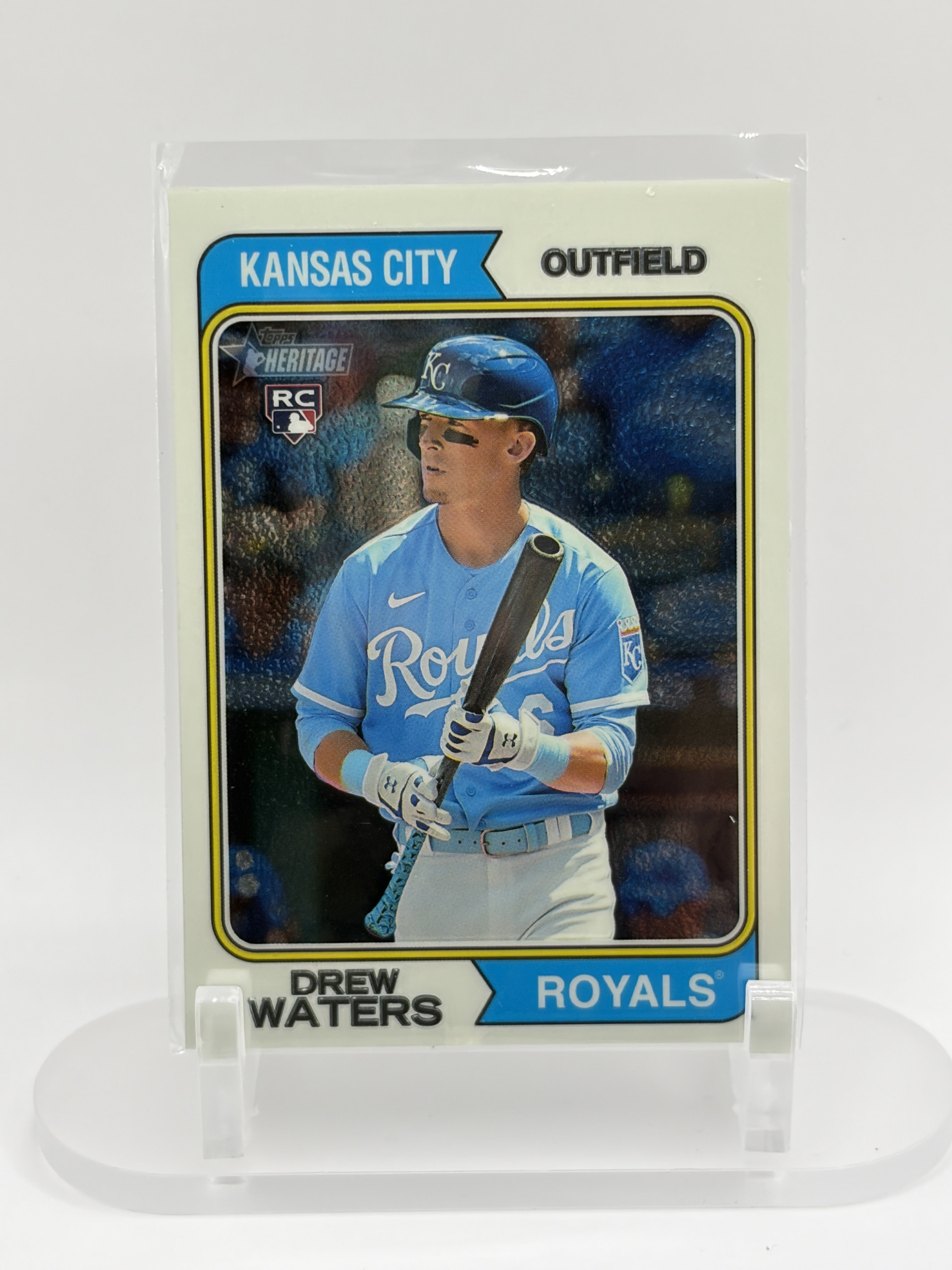 2023 Topps Heritage #96 Drew Waters Chrome #/999