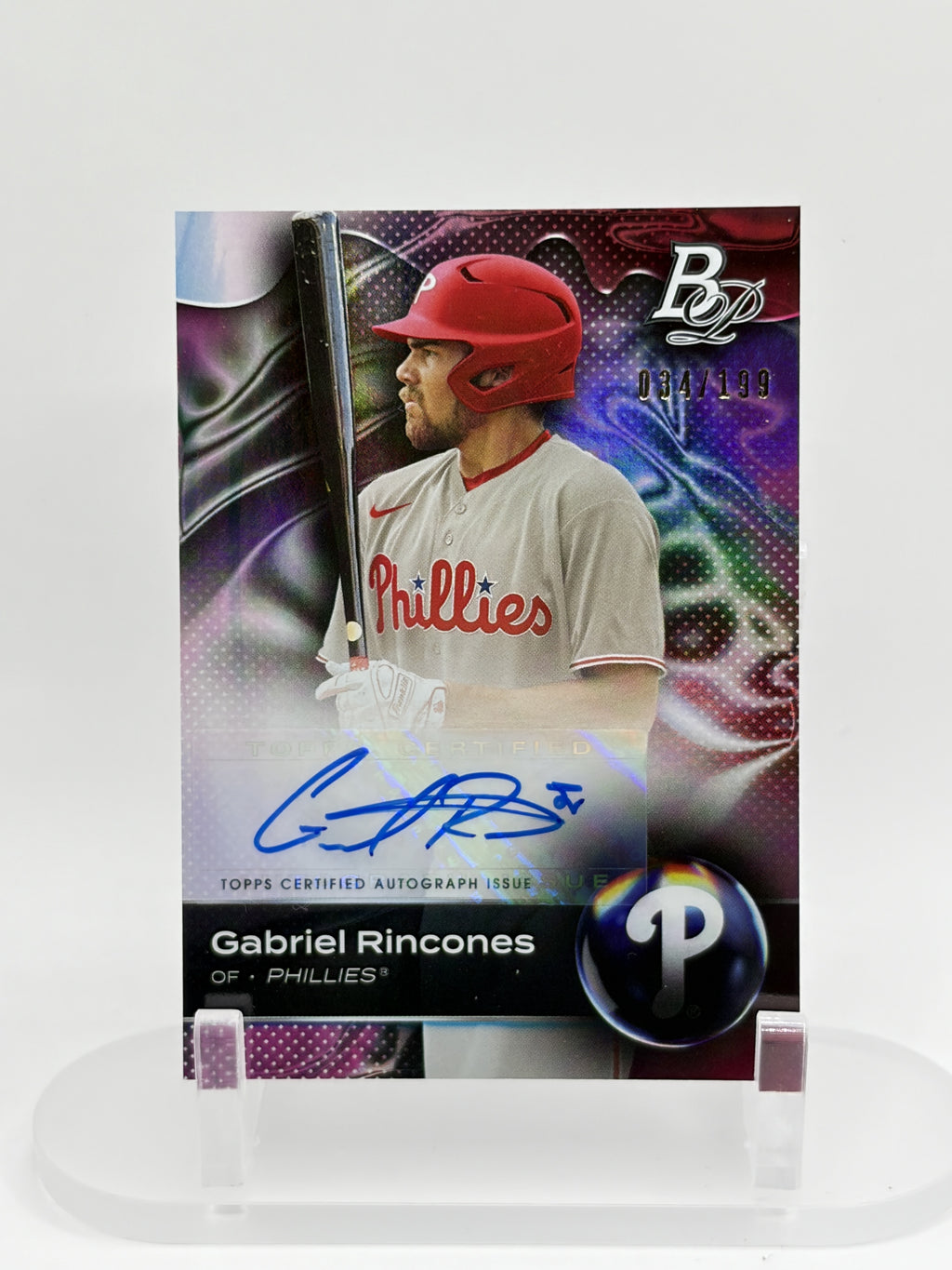 2023 Bowman Platinum #TOP-33 Gabriel Rincones Top Prospects Pink #/199
