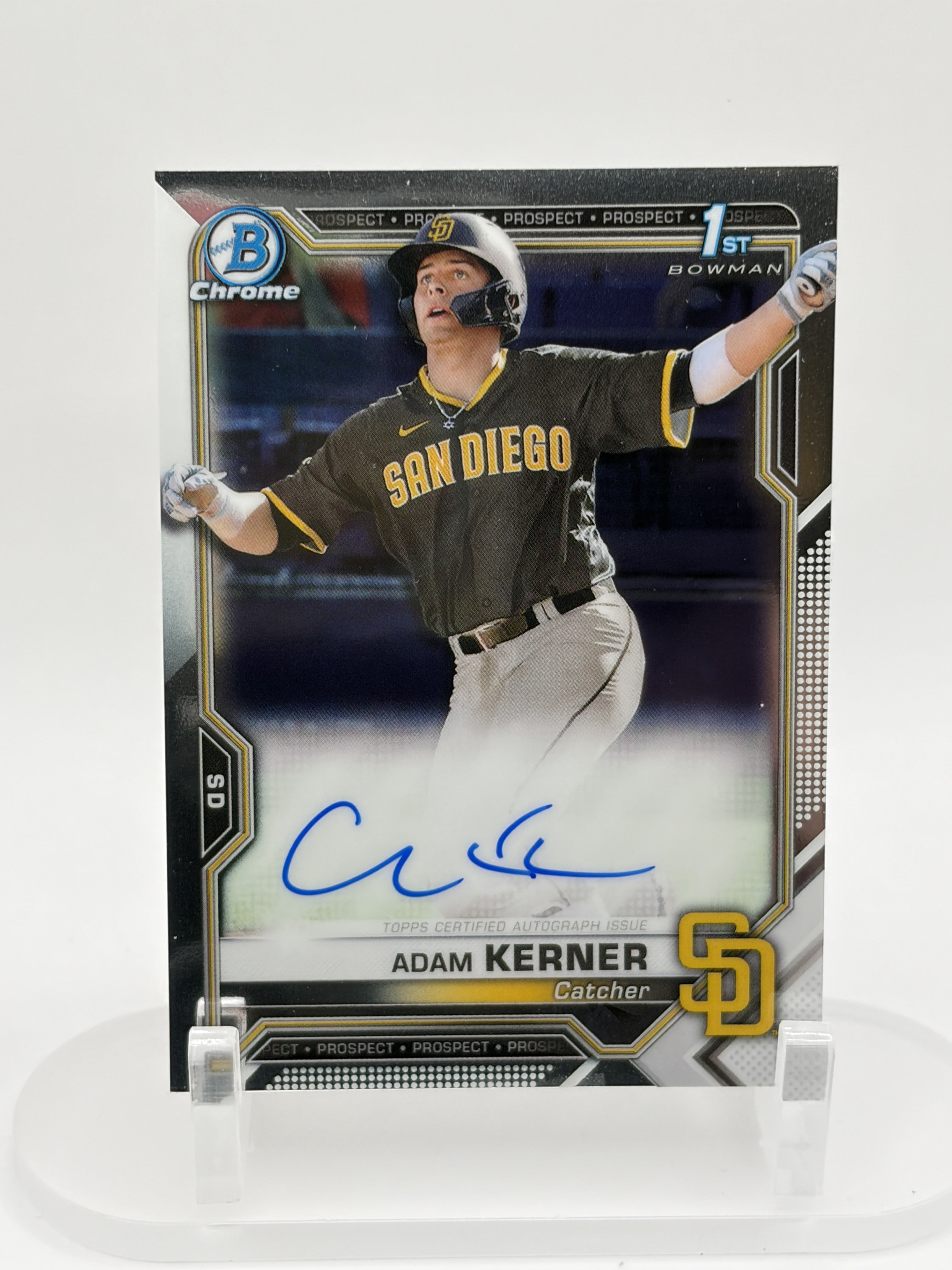2021 Bowman Chrome #CPA-AK Adam Kerner Prospect Autographs