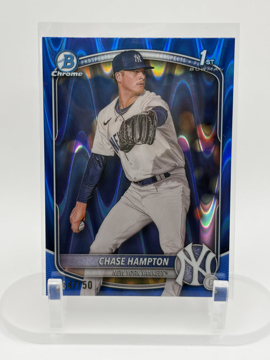2025 Bowman #BCP-57 Chase Hampton Chrome Prospects Reptilian Refractor