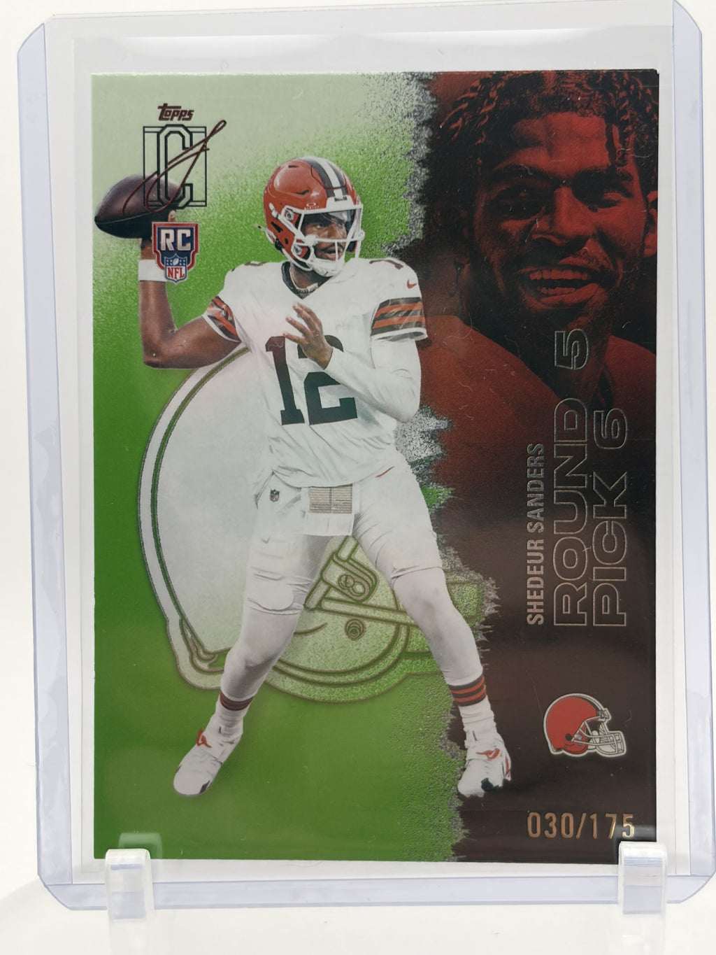 2025 Topps Signature Class #228 Shedeur Sanders Lime Green #/175