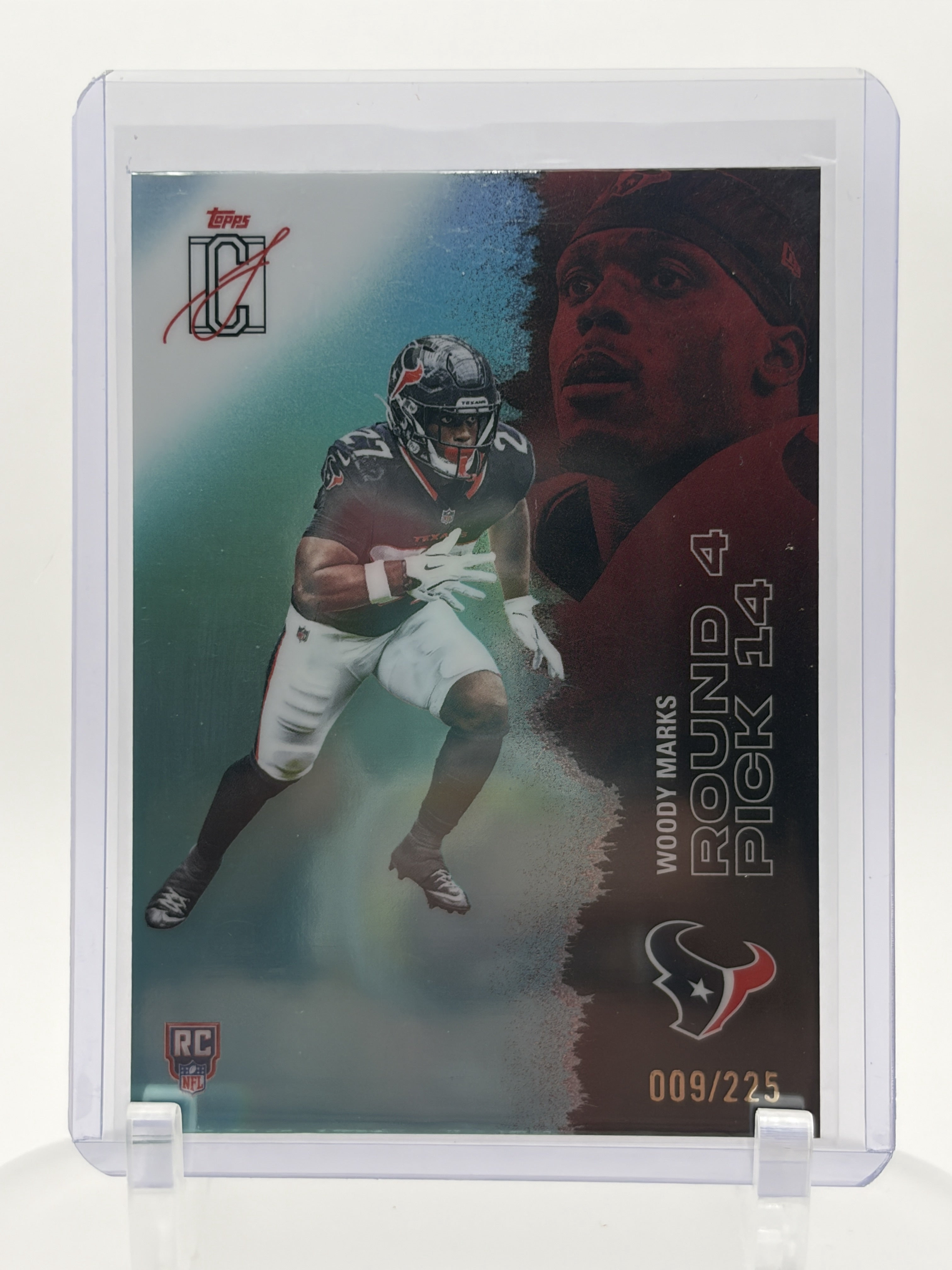 2025 Topps Signature Class #209 Woody Marks Chrome Teal Refractor #/225