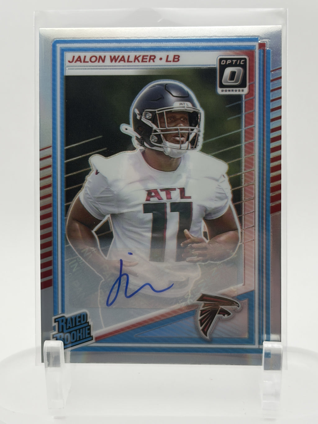 2025 Donruss Optic #290 Jalon Walker Rated Rookies Autographs Holo #/199
