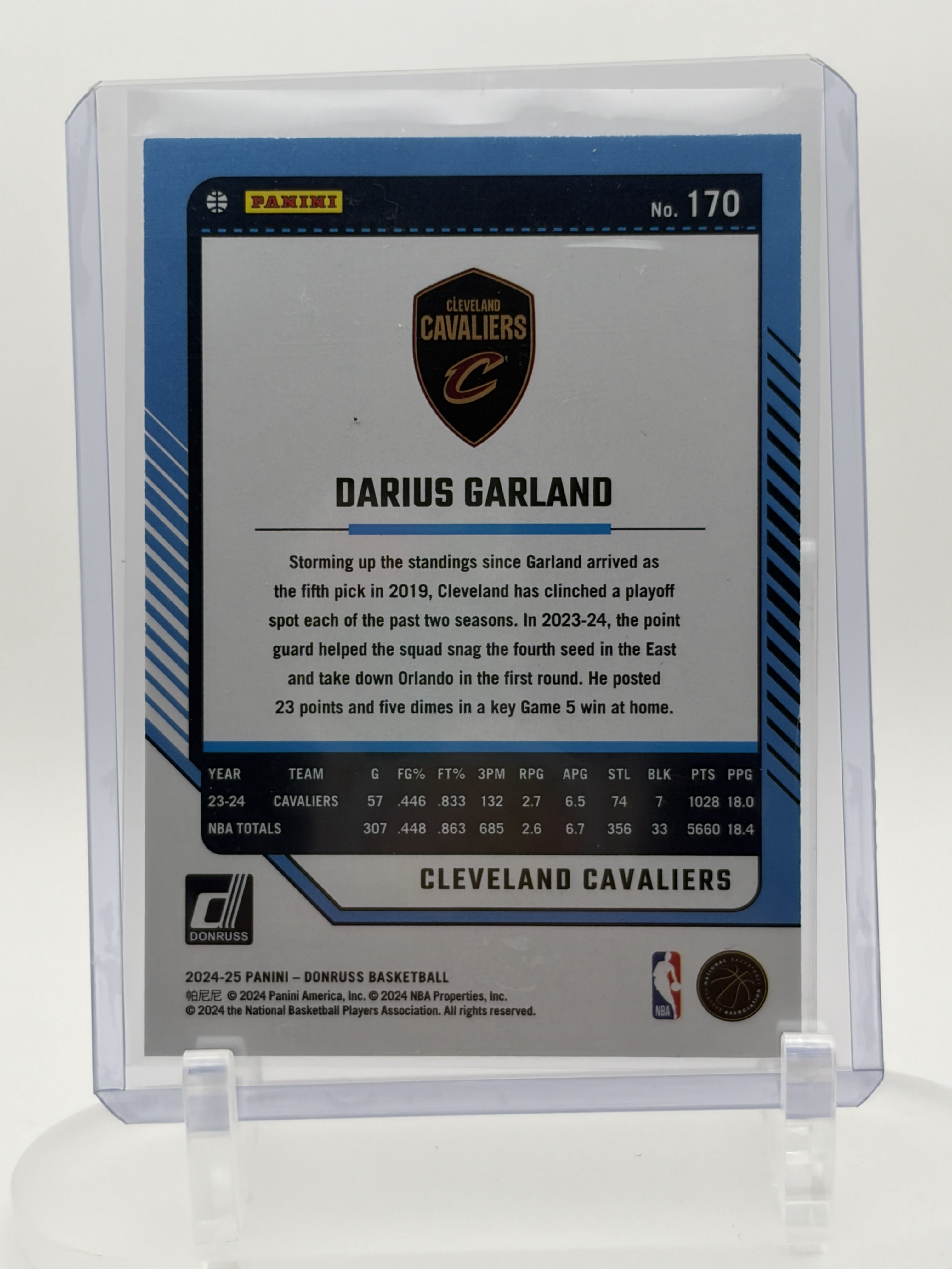 2024-25 Panini Donruss Darius Garland Holo Laser /99 #170