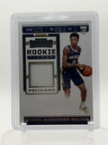 2019-20 Panini Contenders #RTS-NAW Nickeil Alexander-Walker Ticket Swatches