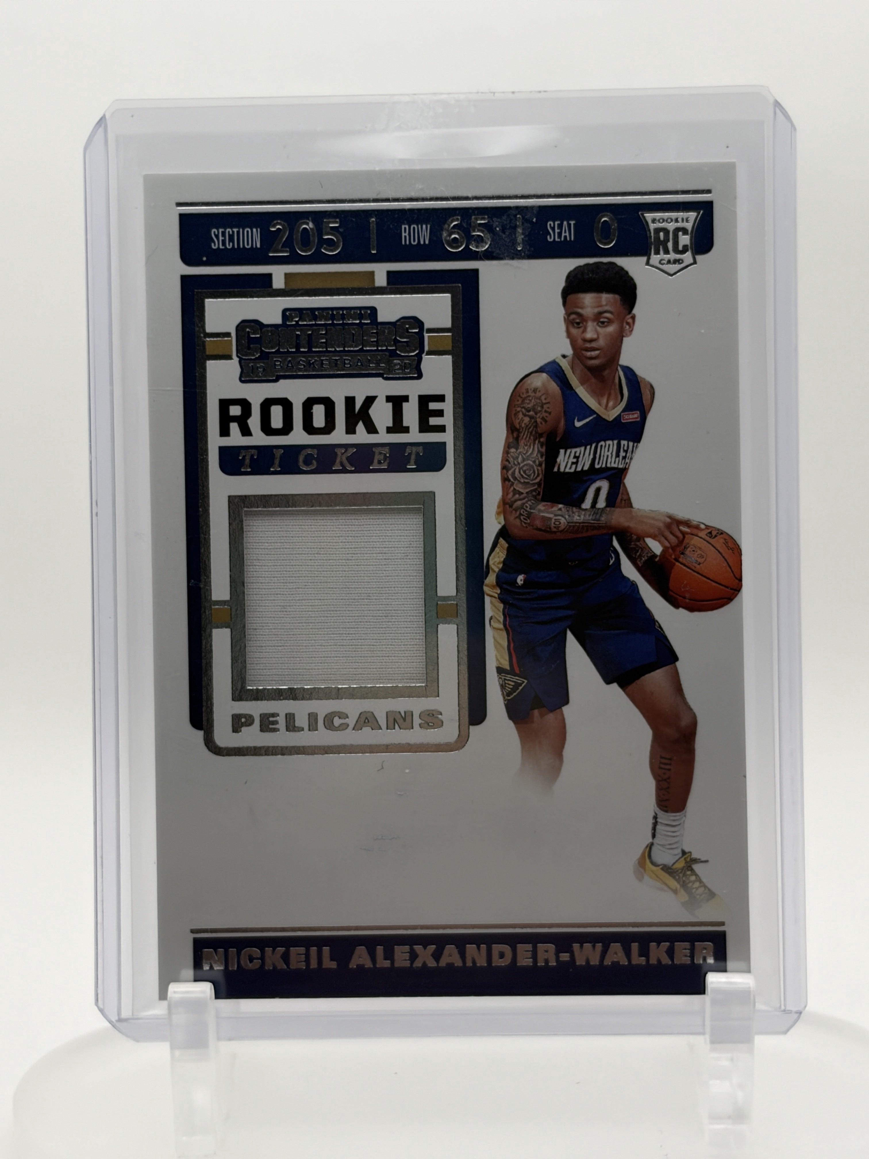 2019-20 Panini Contenders #RTS-NAW Nickeil Alexander-Walker Ticket Swatches