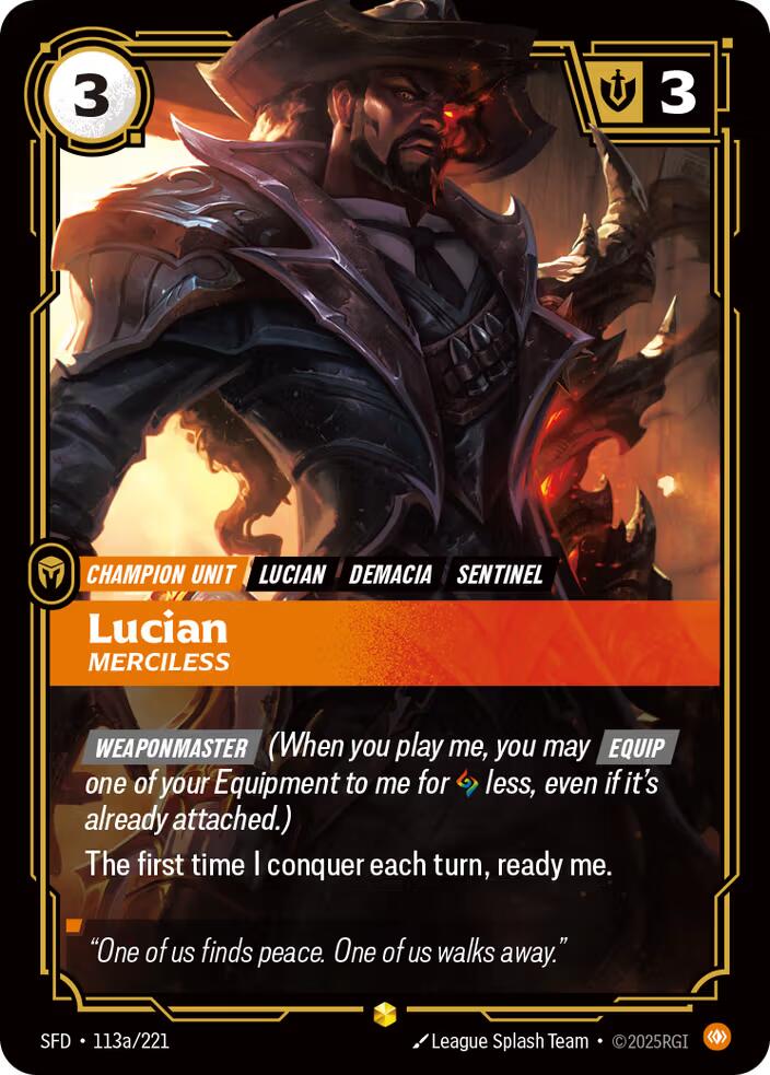 Lucian, Merciless (Alternate Art)