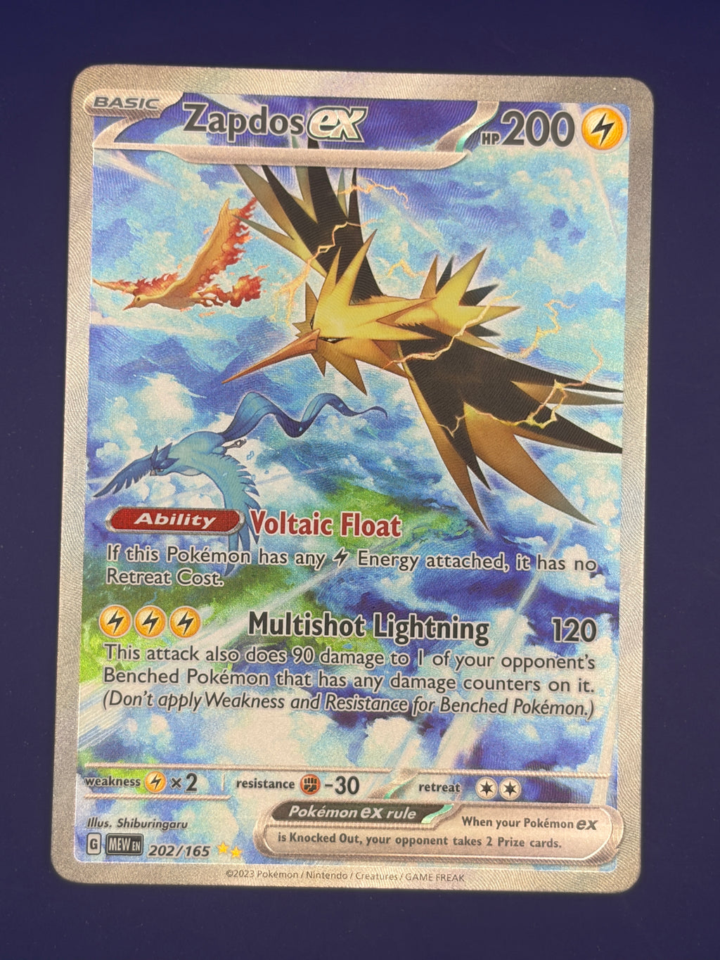 Zapdos ex - 202/165