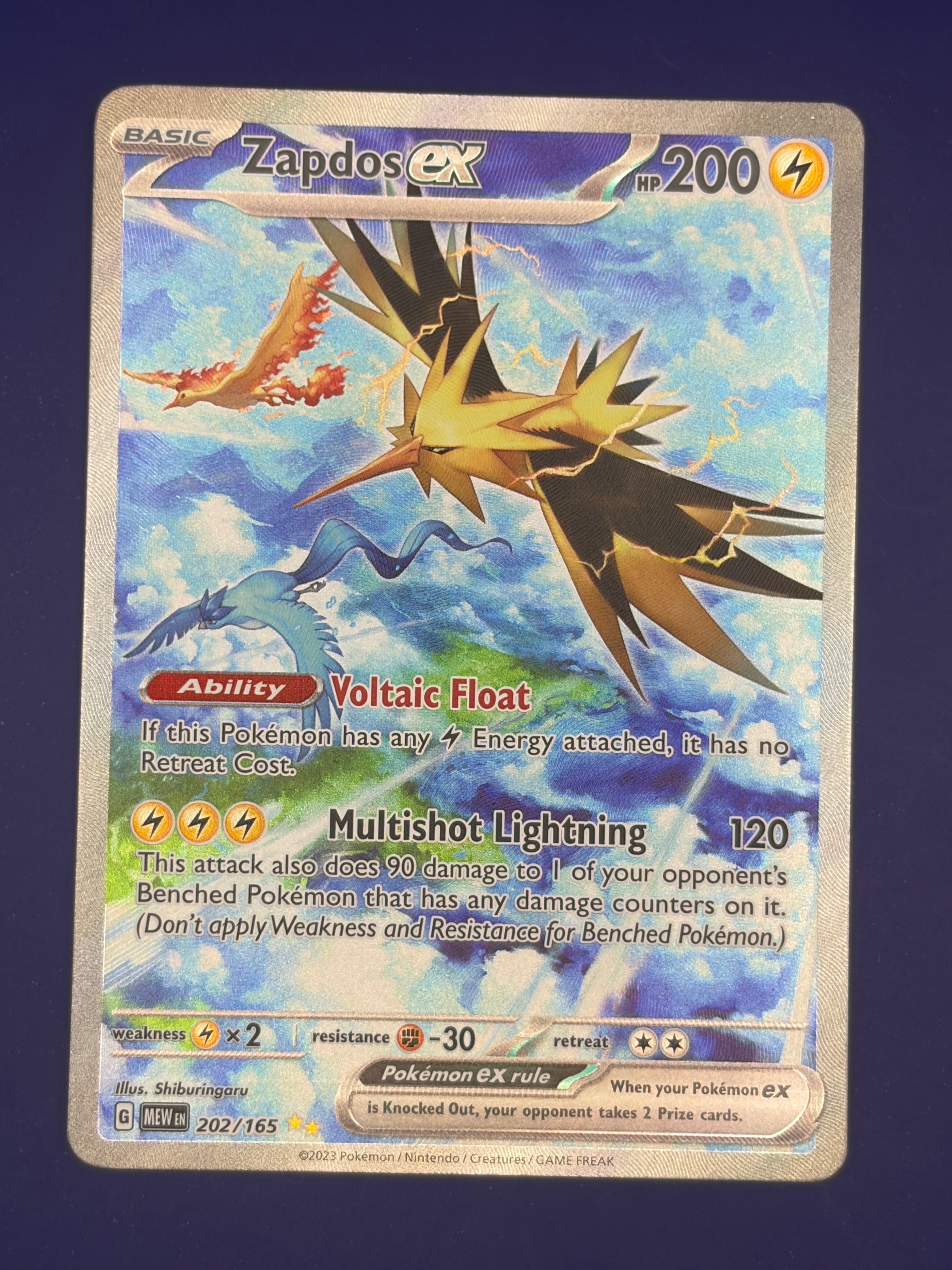 Zapdos ex - 202/165