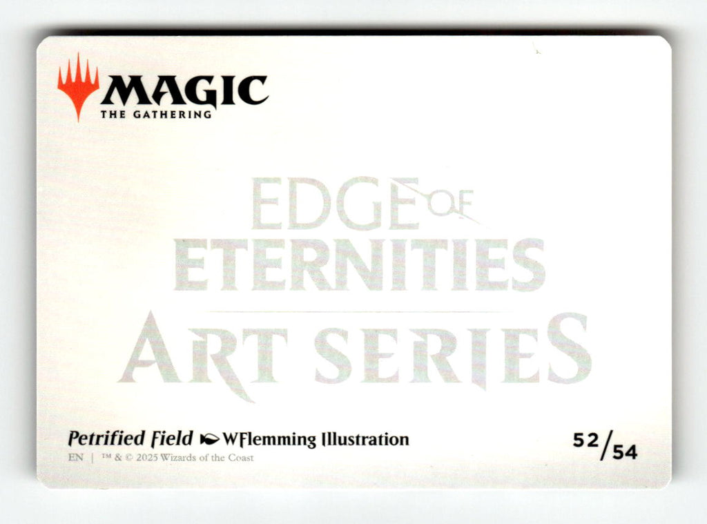 Petrified Field Art Card (Gold-Stamped Signature) (Back)