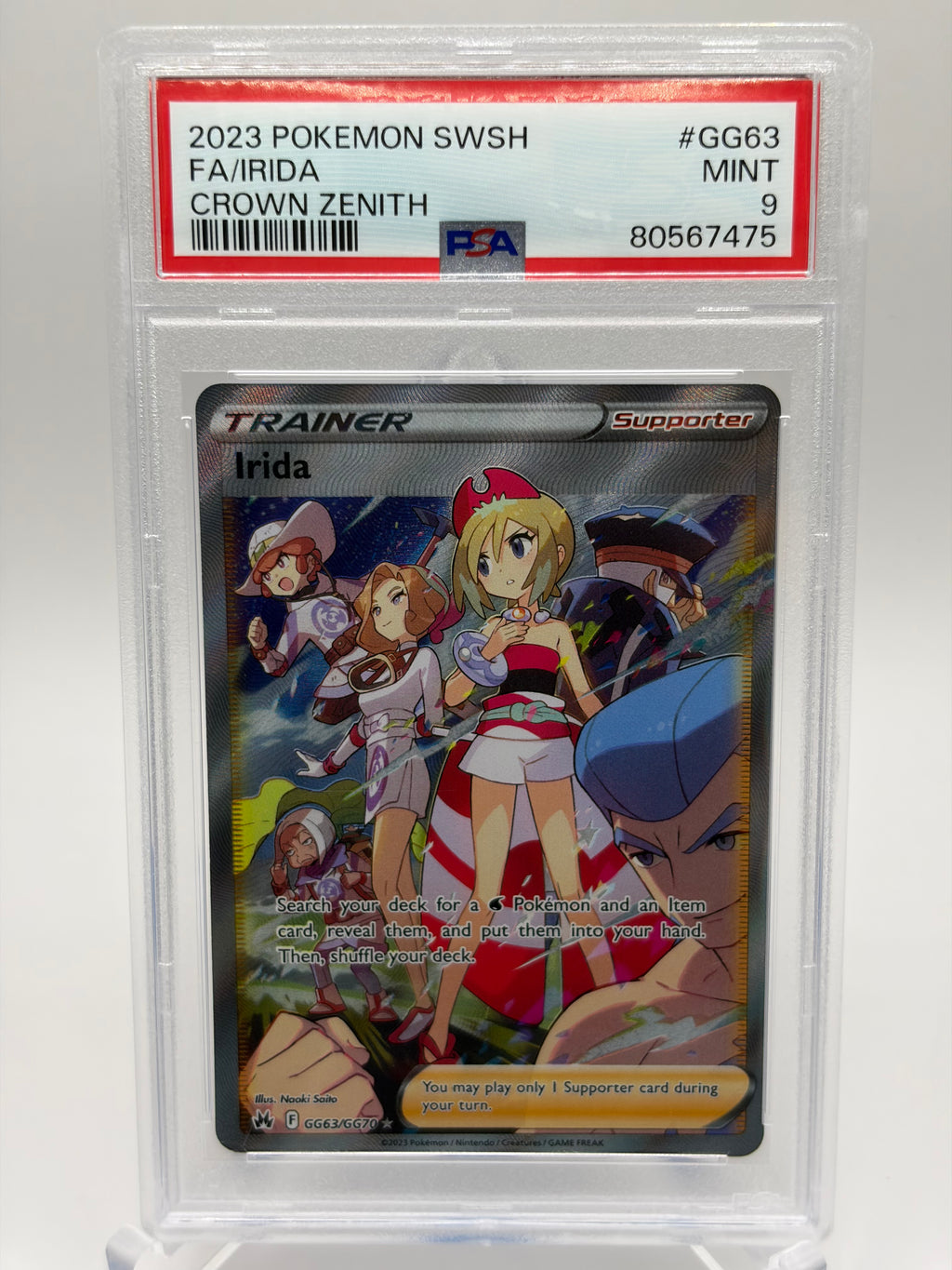 Irida #GG63 Crown Zenith - PSA 9 Mint