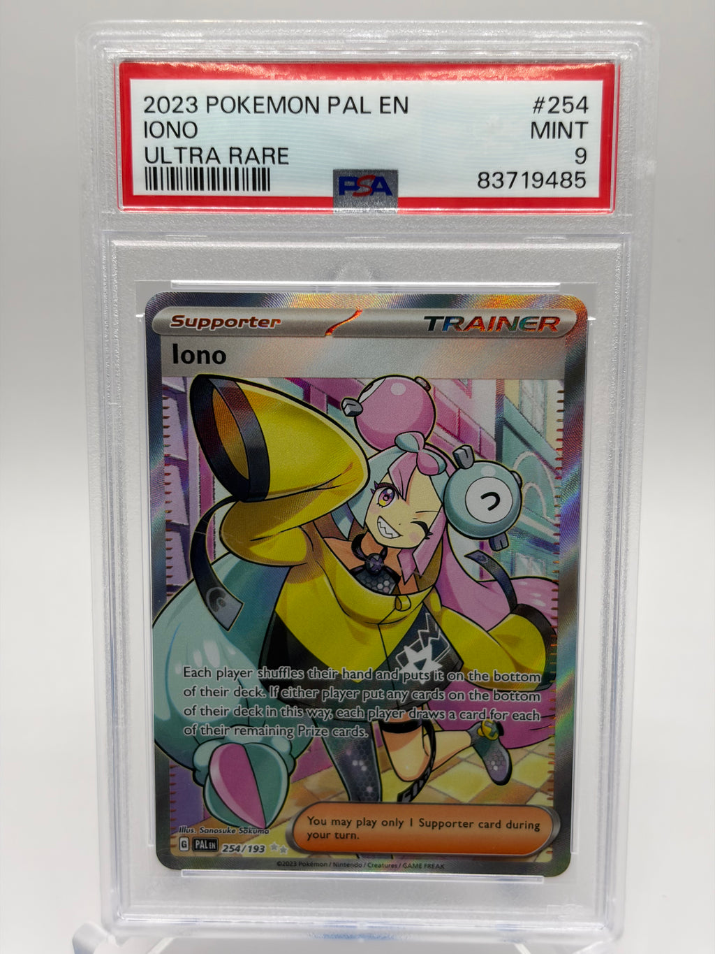 Iono #254 Paldea Evolved - PSA 9 Mint