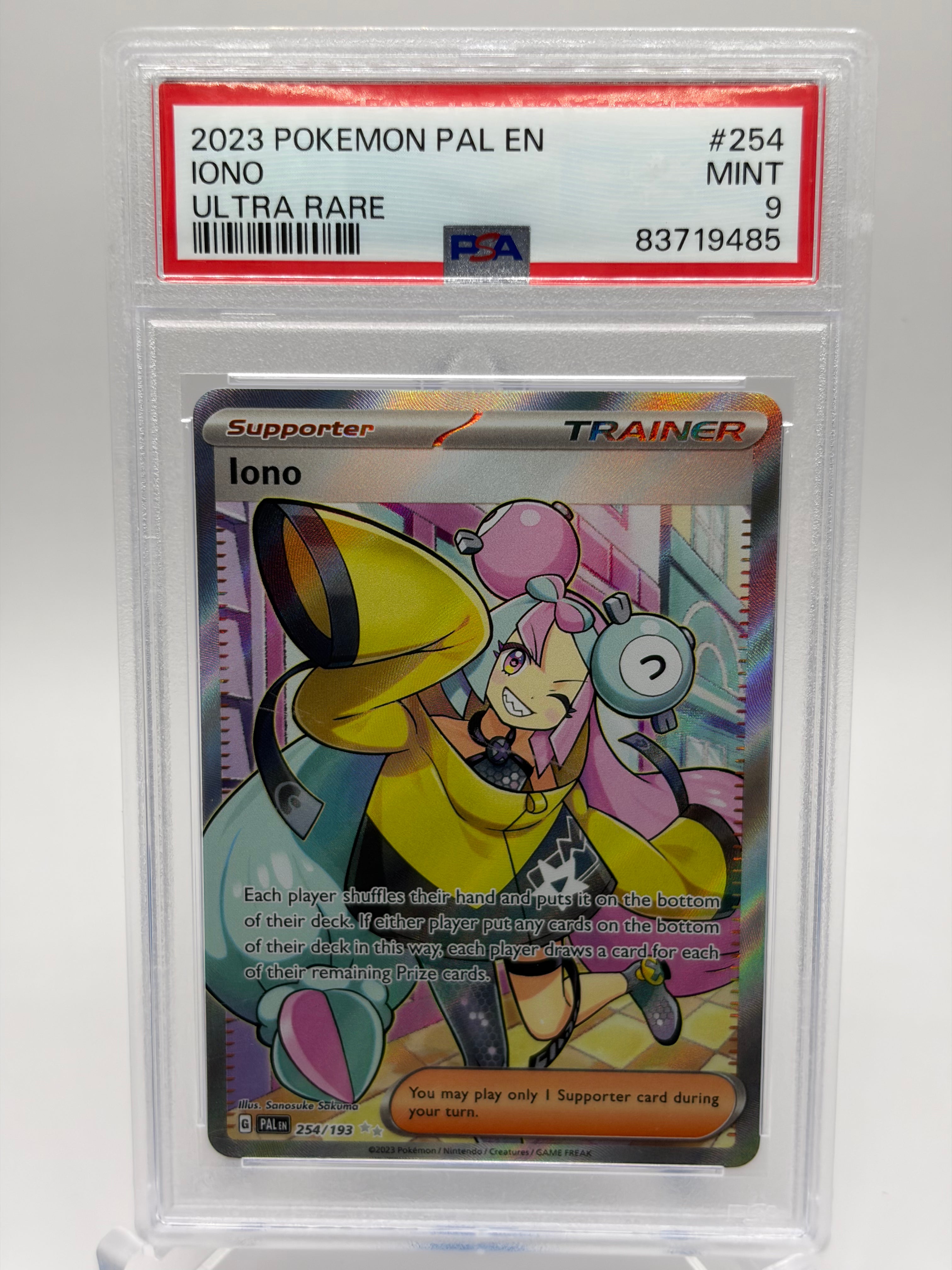 Iono #254 Paldea Evolved - PSA 9 Mint