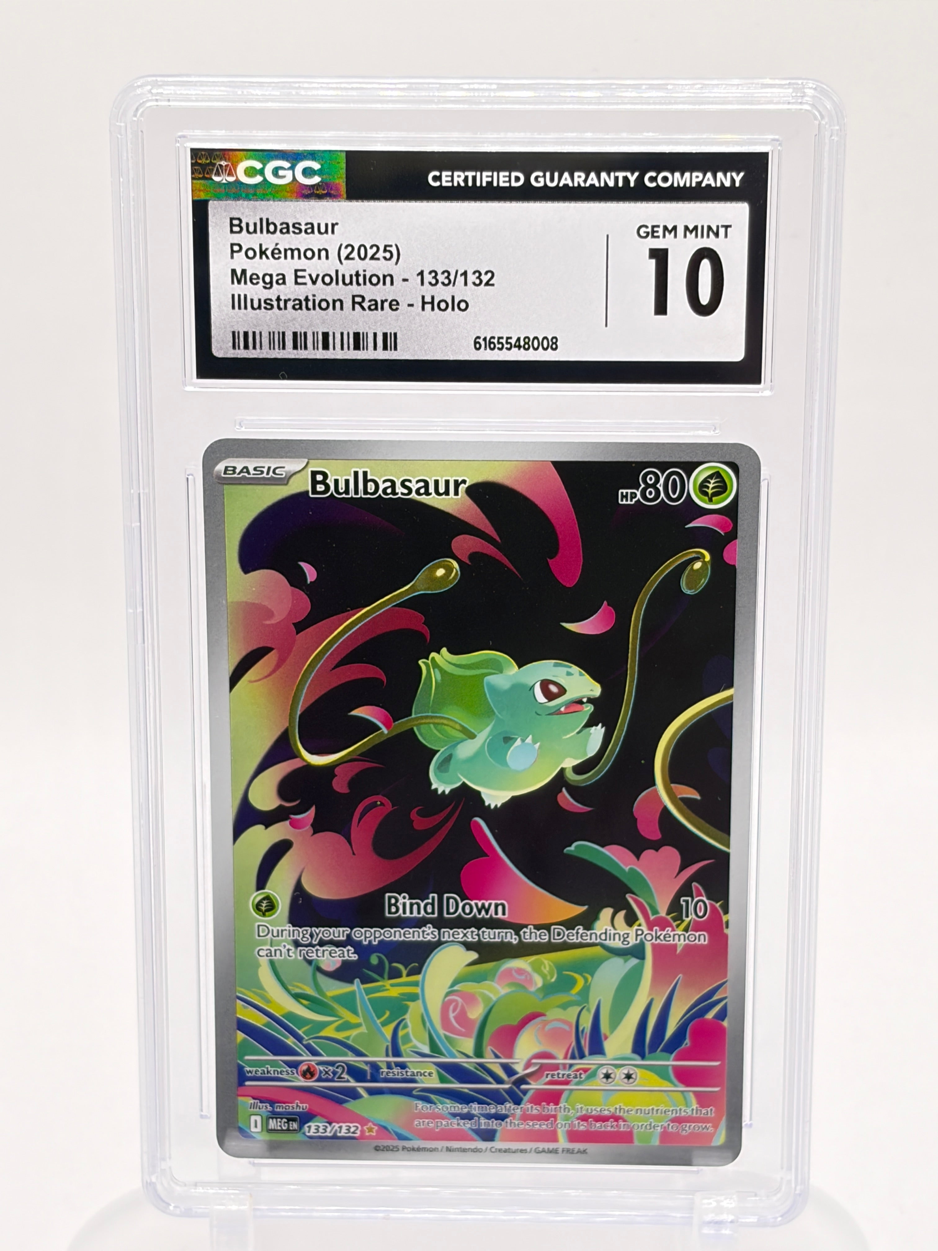 Bulbasaur 133/132 CGC Gem Mint 10 Mega Evolution