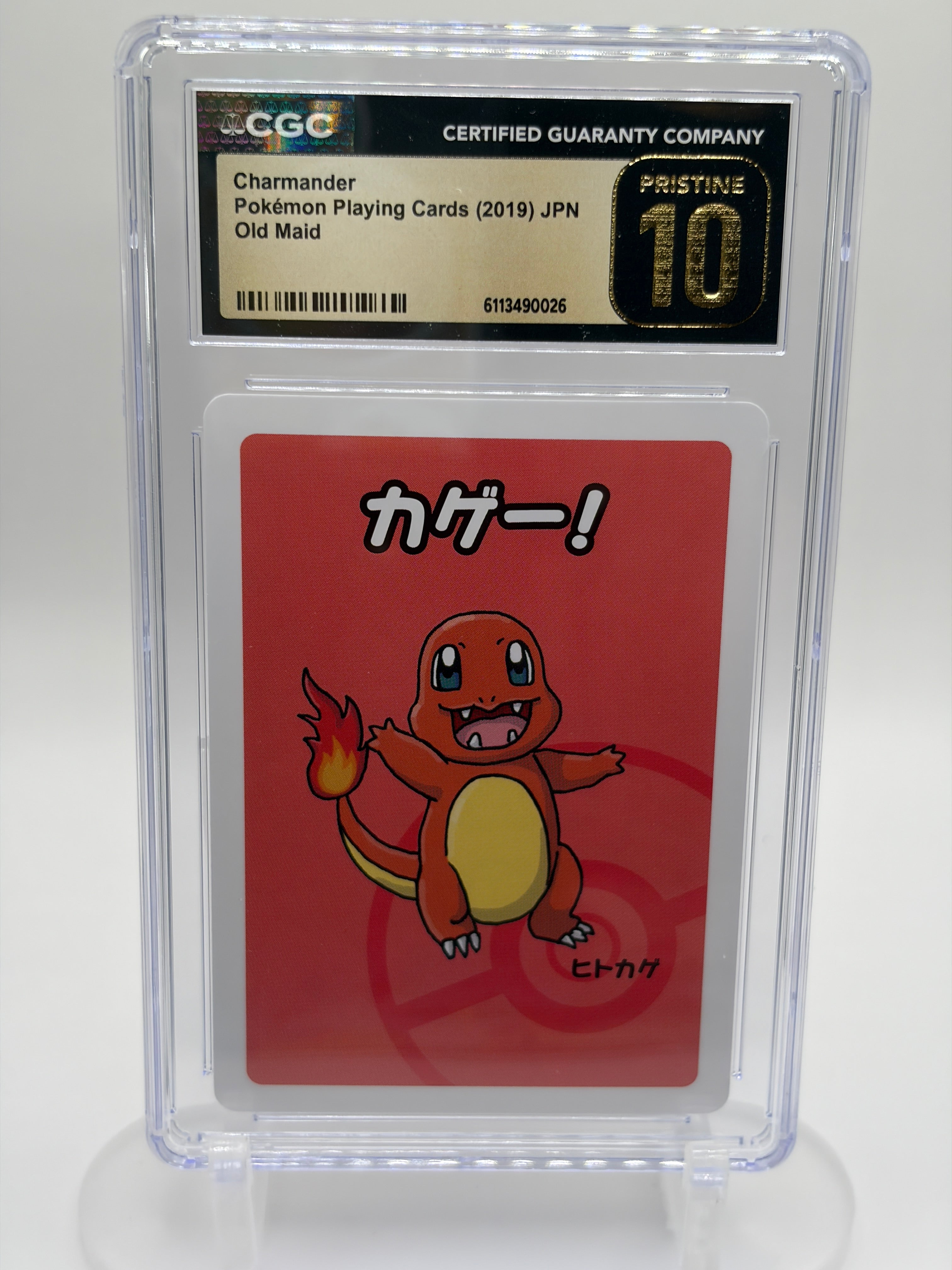 Charmander - CGC Pristine 10 - Pokemon Playing Cards Old Maid - Japanese 2019