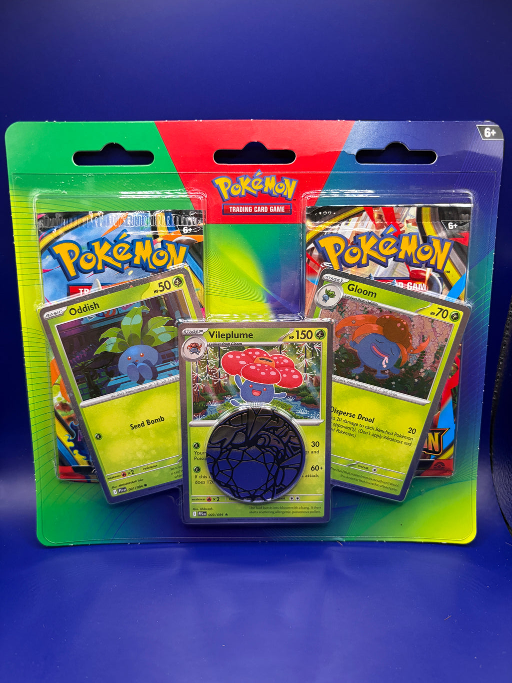 2-Pack Blister Pack [Oddish, Gloom, & Vileplume] Sealed