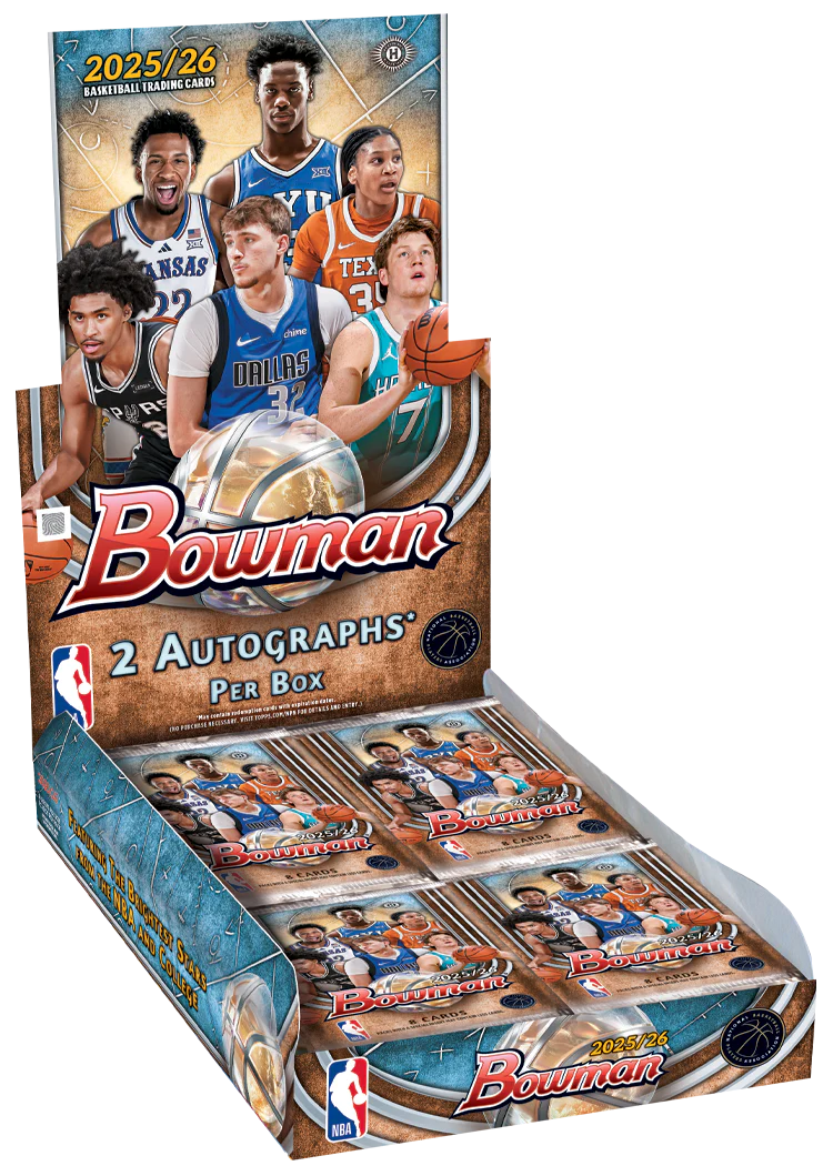 25 TOPPS BOWMAN BASKETBALL HOBBY BOX SEALED