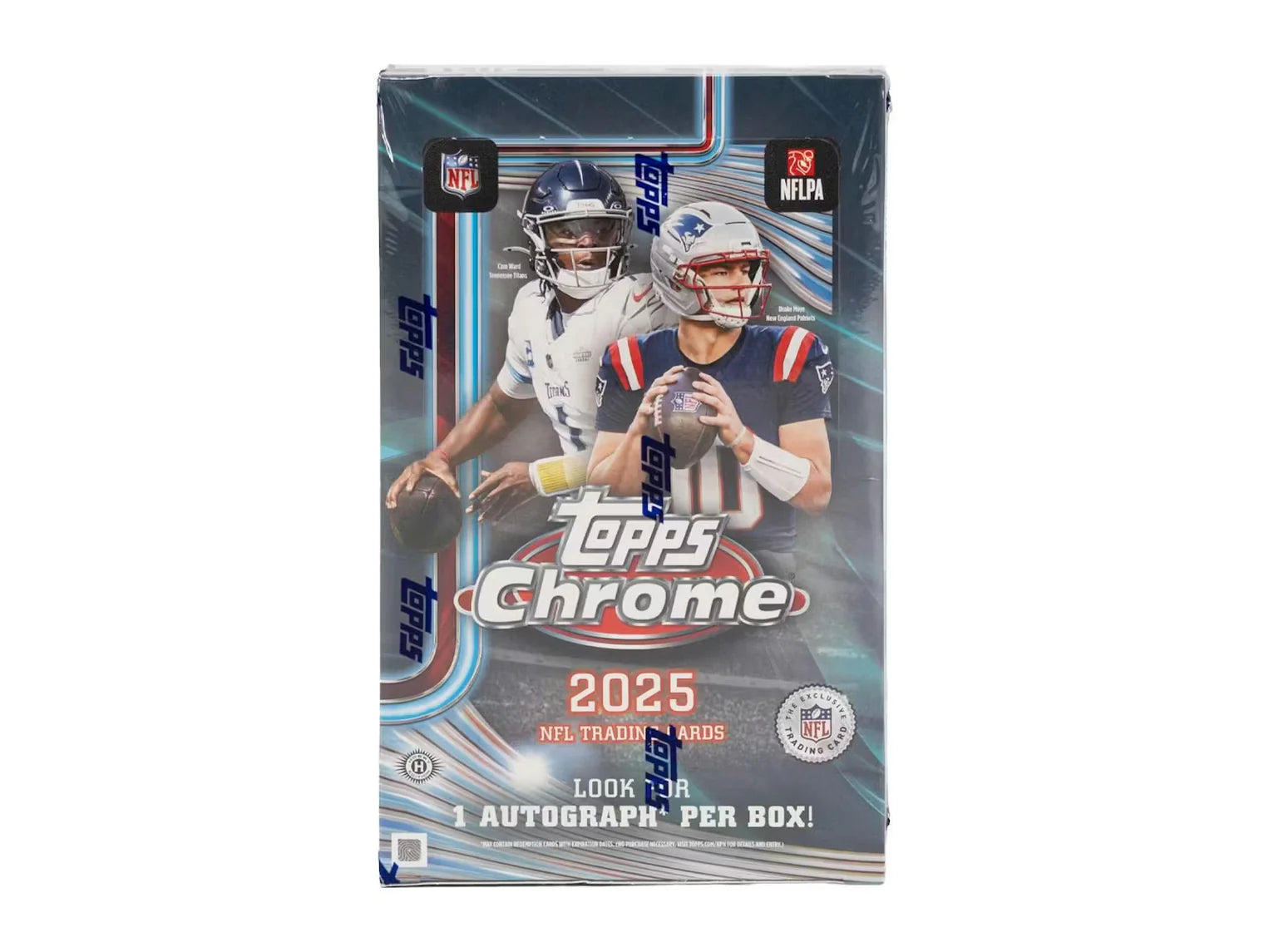 25 TOPPS CHROME FOOTBALL HOBBY BOX SEALED