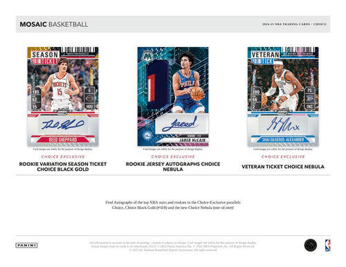 24 PANINI MOSAIC BASKETBALL CHOICE BOX