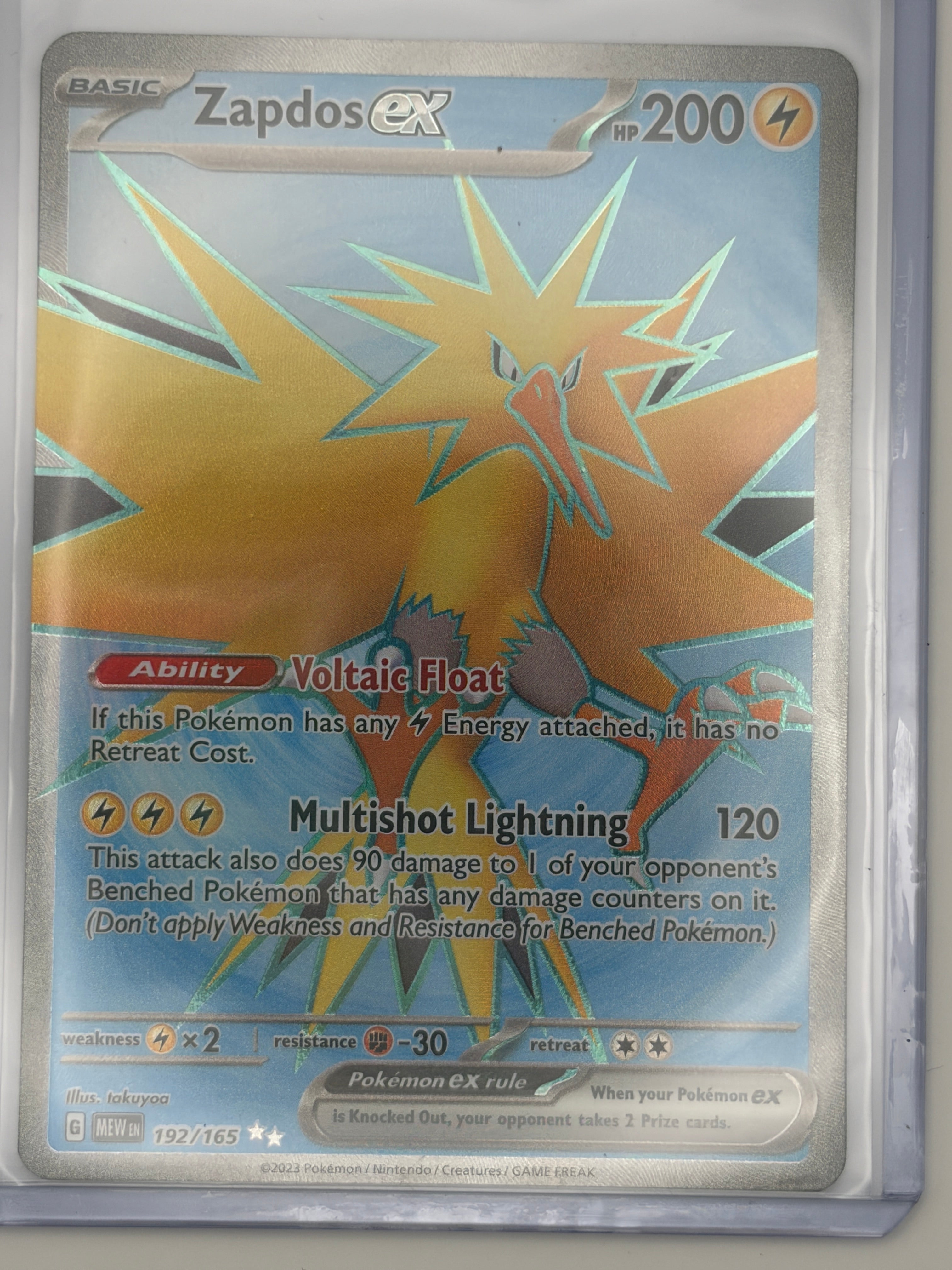 Zapdos ex - 192/165