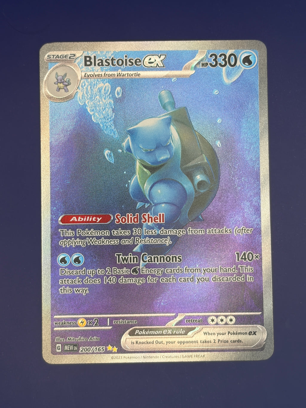 Blastoise ex - 200/165