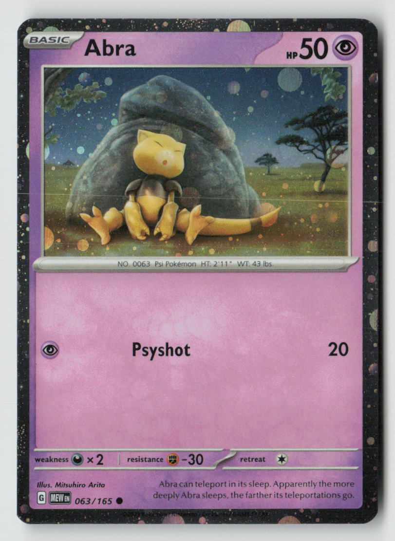 Abra - 063/165 (Cosmos Holo)