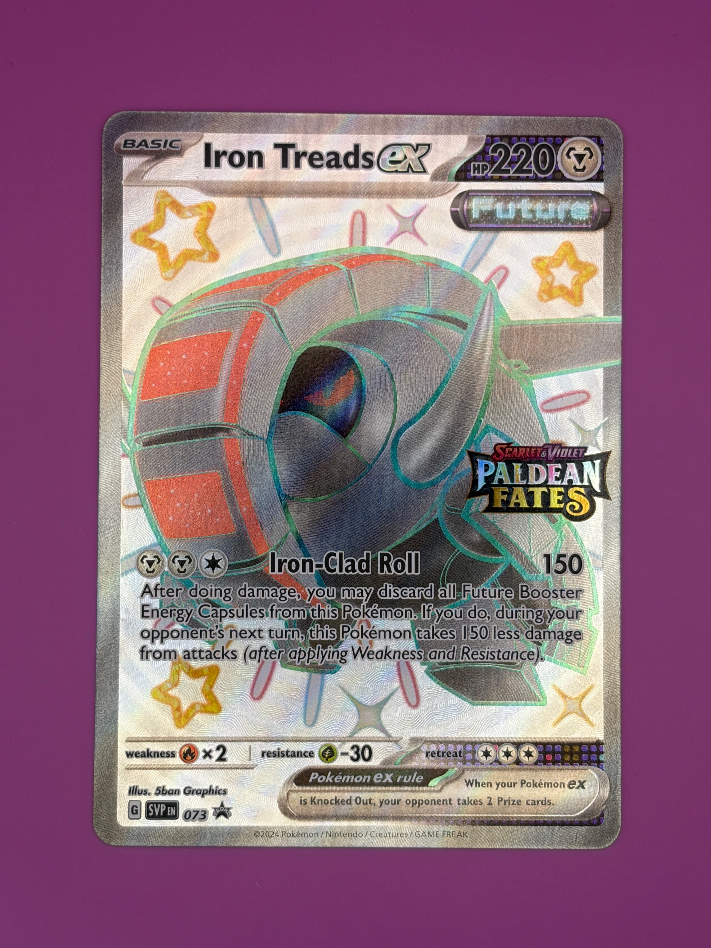 Iron Treads ex - 073 (Paldean Fates Stamped)