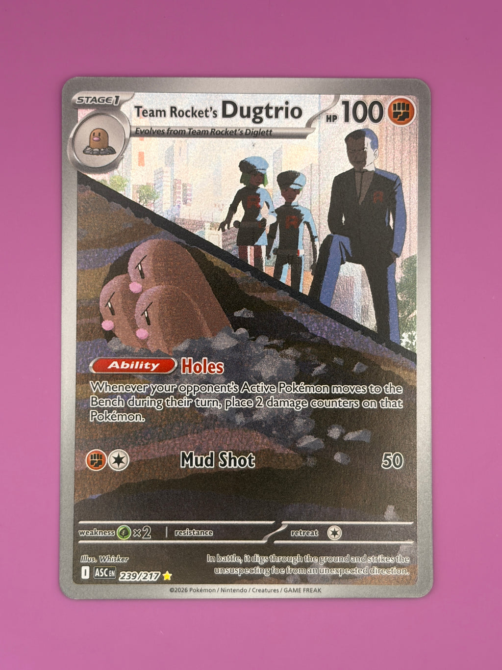 Team Rocket's Dugtrio - 239/217