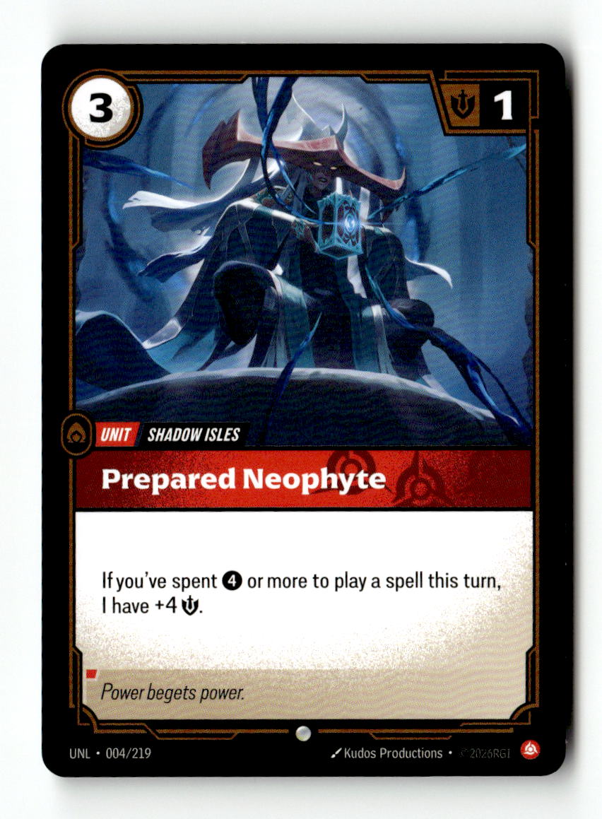 Prepared Neophyte