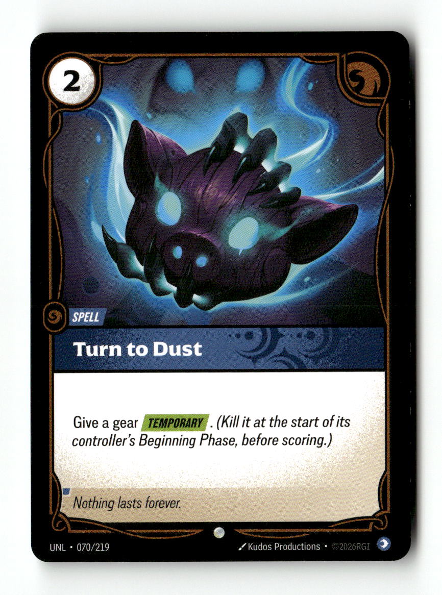 Turn to Dust