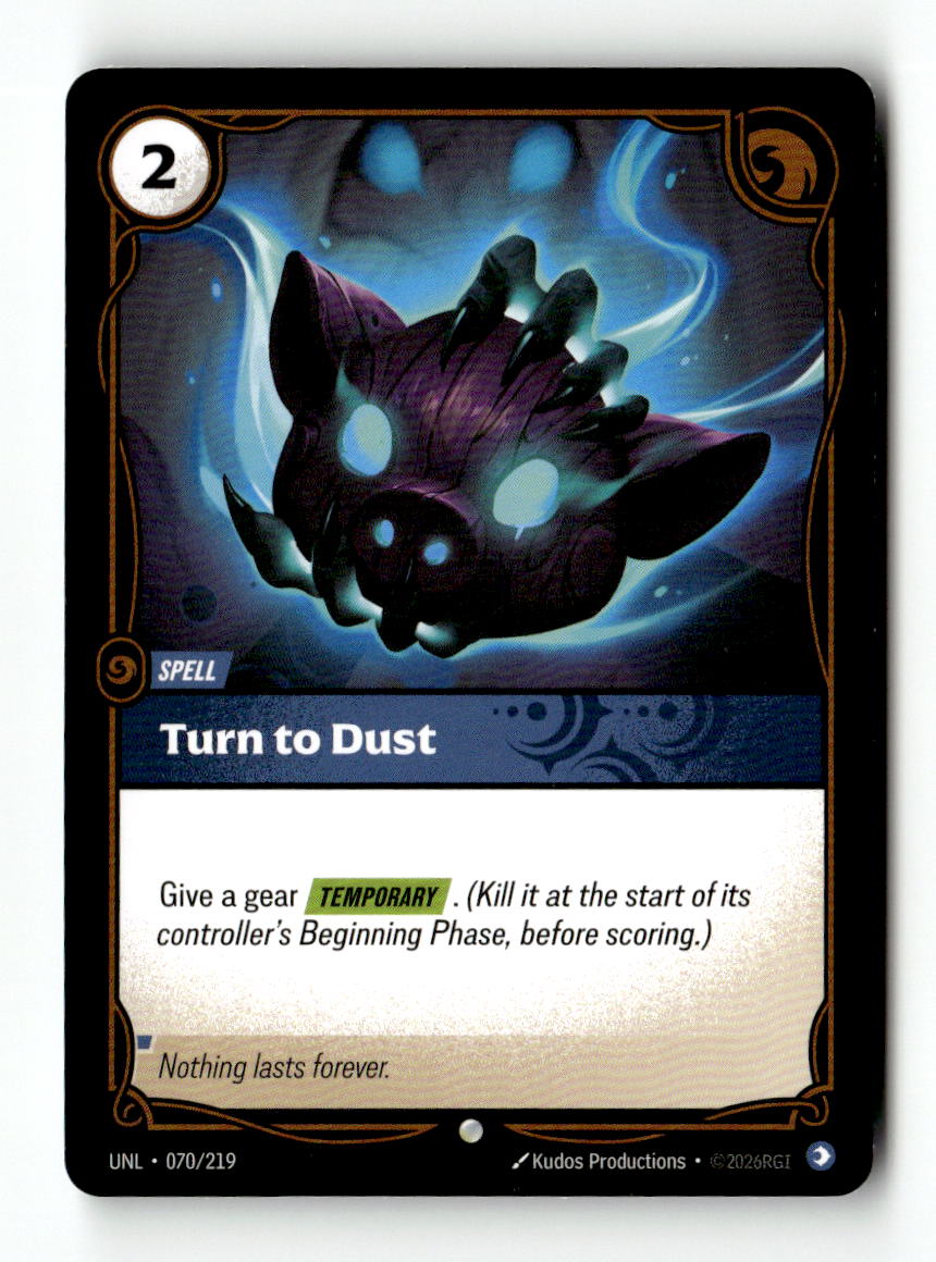 Turn to Dust