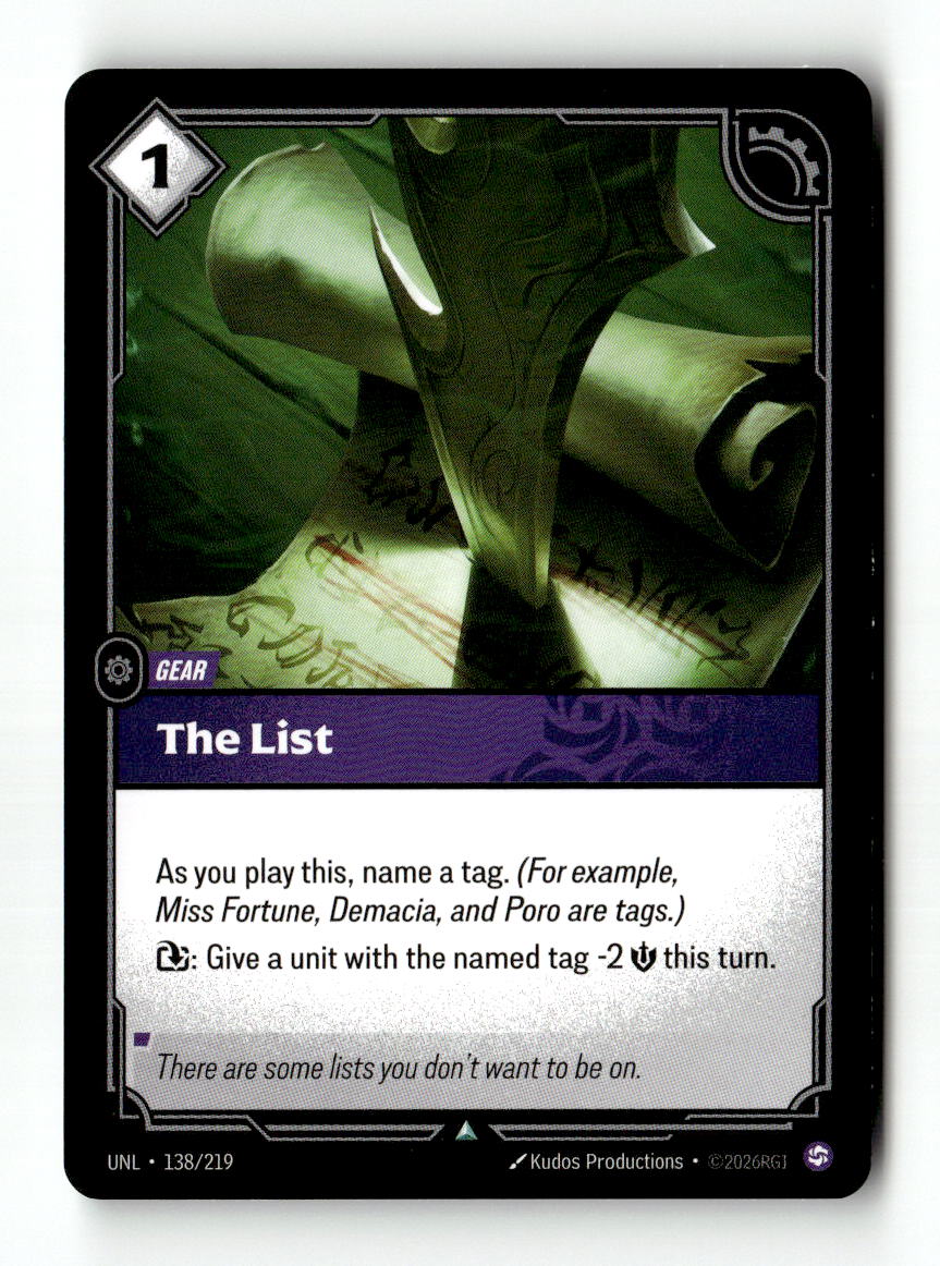 The List