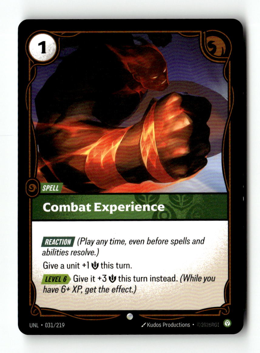 Combat Experience