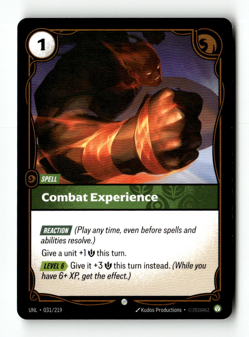 Combat Experience