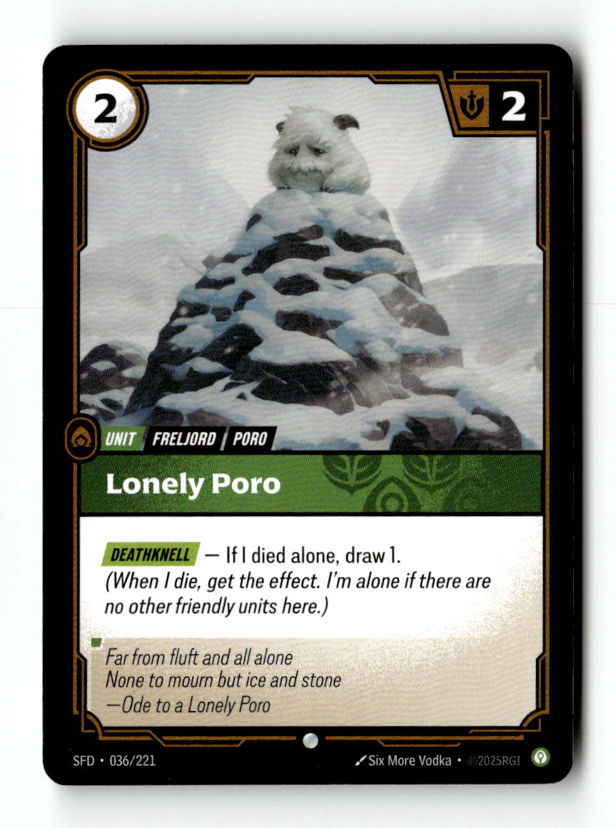 Lonely Poro
