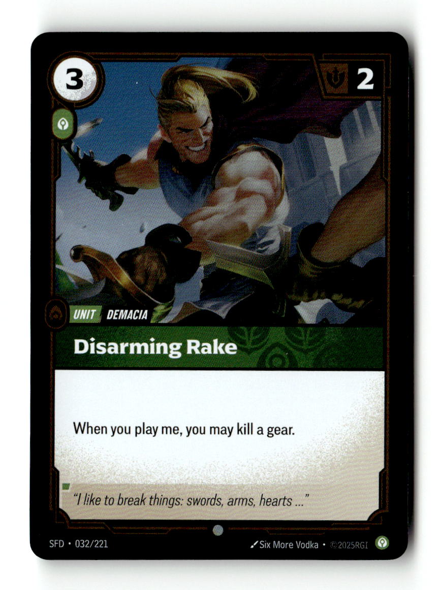 Disarming Rake