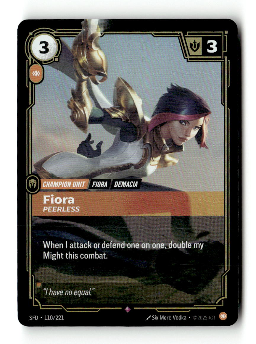 Fiora, Peerless