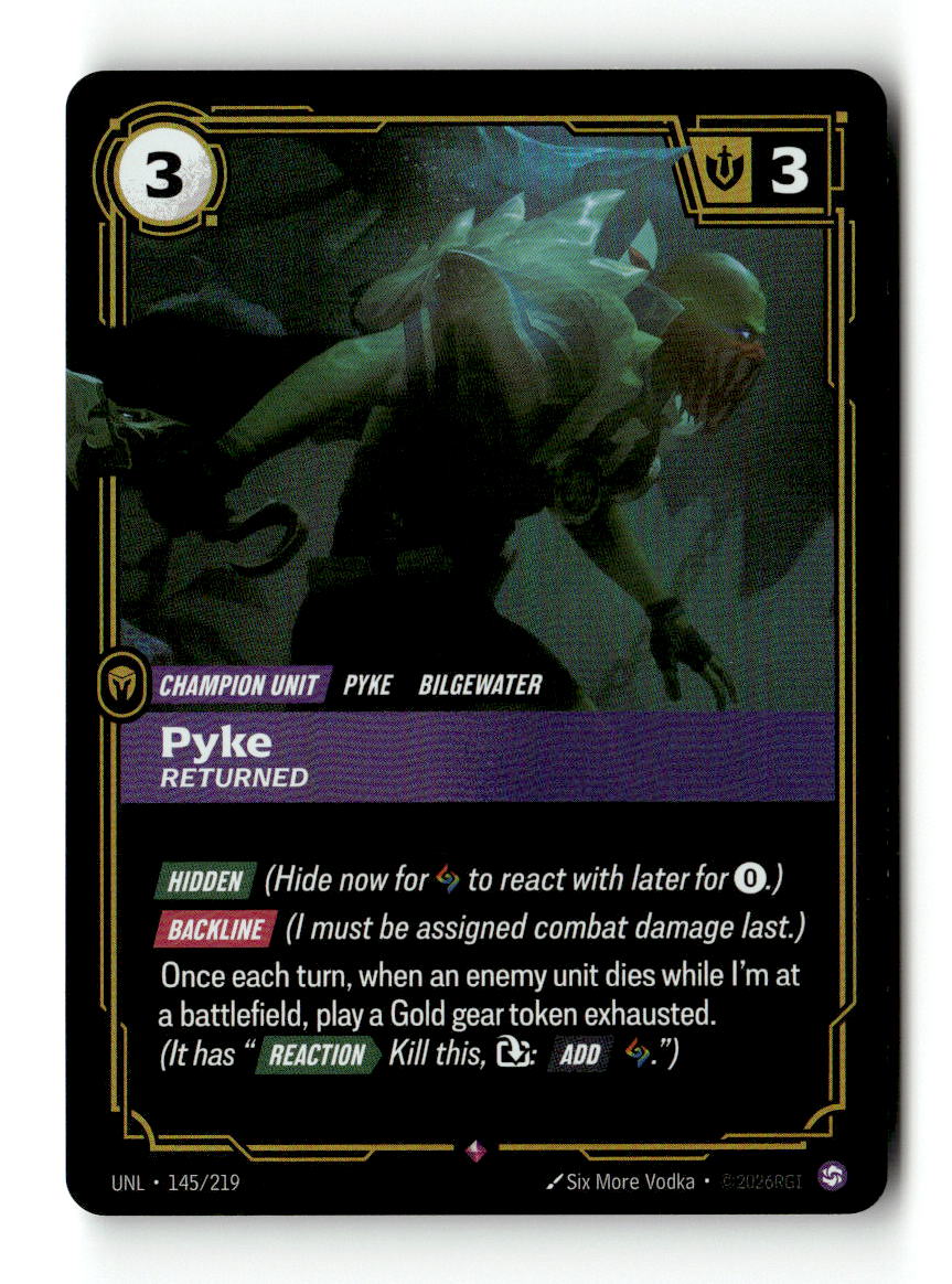 Pyke, Returned