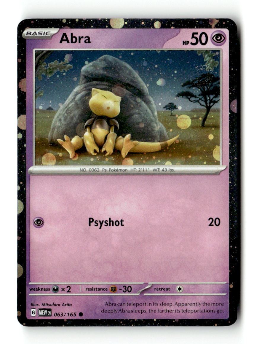 Abra - 063/165 (Cosmos Holo)