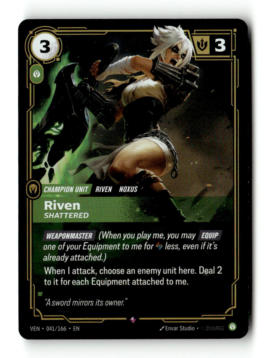 Riven, Shattered