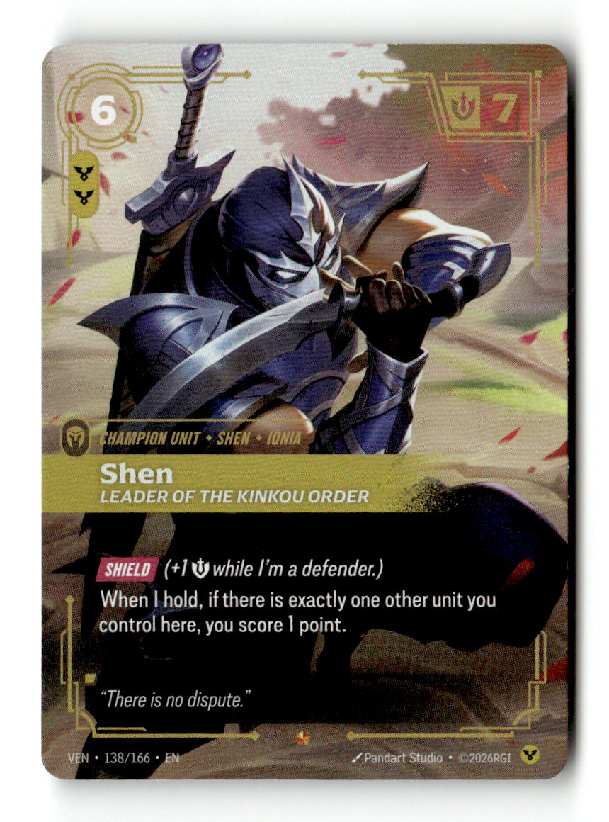 Shen, Leader of the Kinkou Order