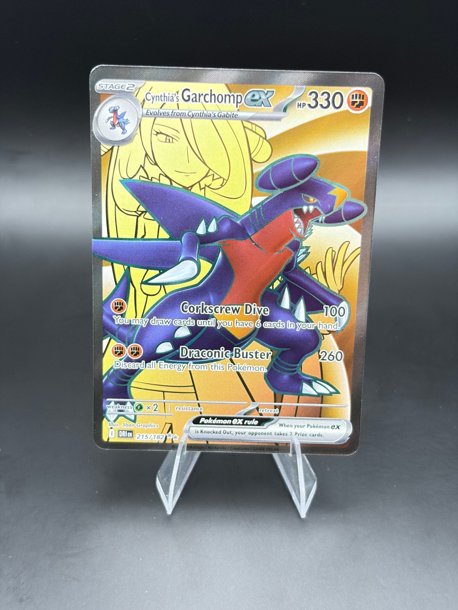 Cynthia's Garchomp ex - 215/182
