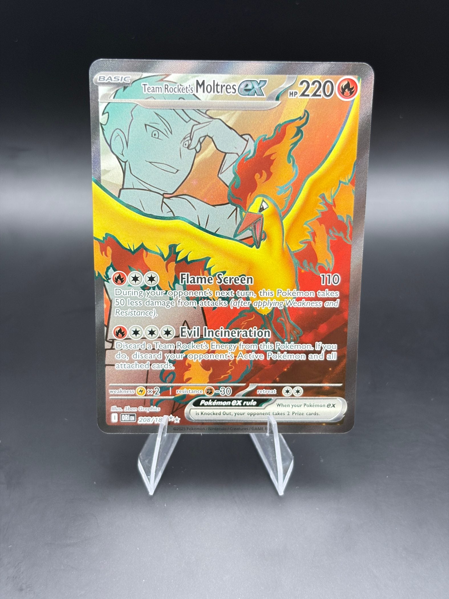 Team Rocket's Moltres ex - 208/182