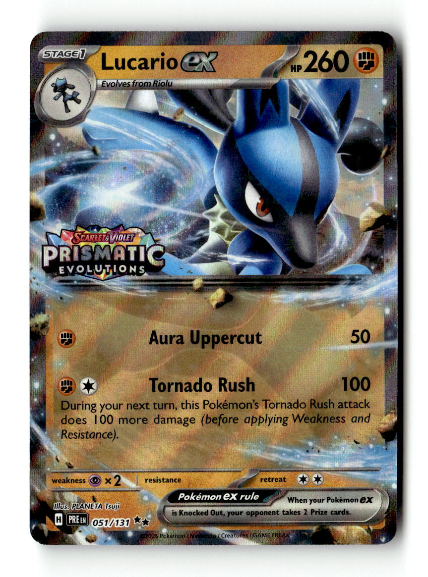 Lucario ex (Prismatic Evolutions Stamp)
