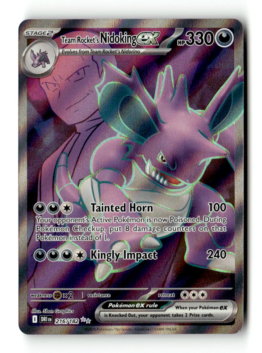 Team Rocket's Nidoking ex - 216/182