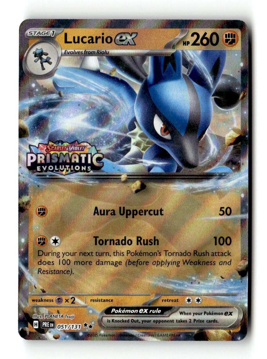 Lucario ex (Prismatic Evolutions Stamp)