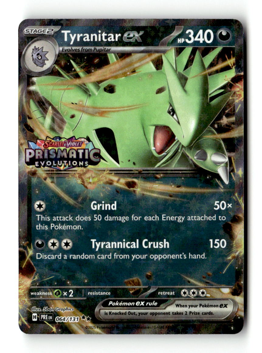 Tyranitar ex (Prismatic Evolutions Stamp)
