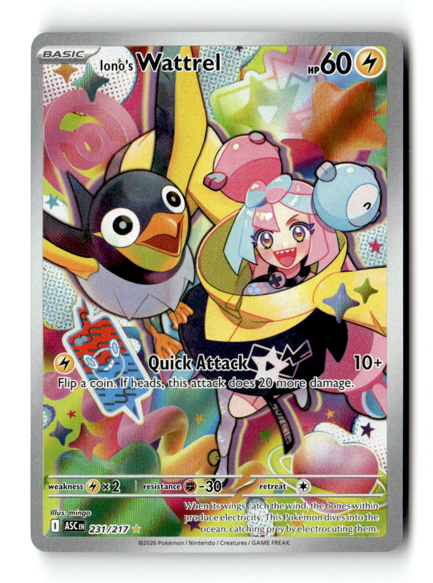 Iono's Wattrel - 231/217 | Lightly Played / English / Holofoil