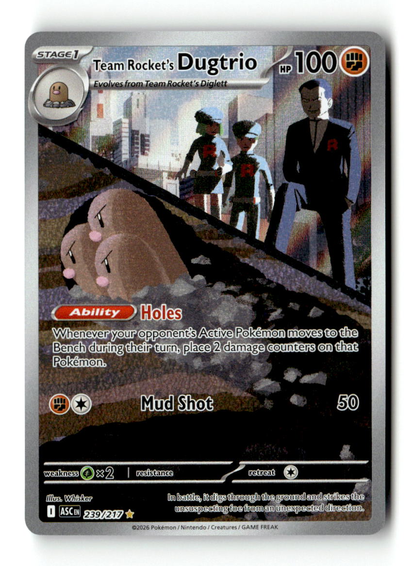 Team Rocket's Dugtrio - 239/217