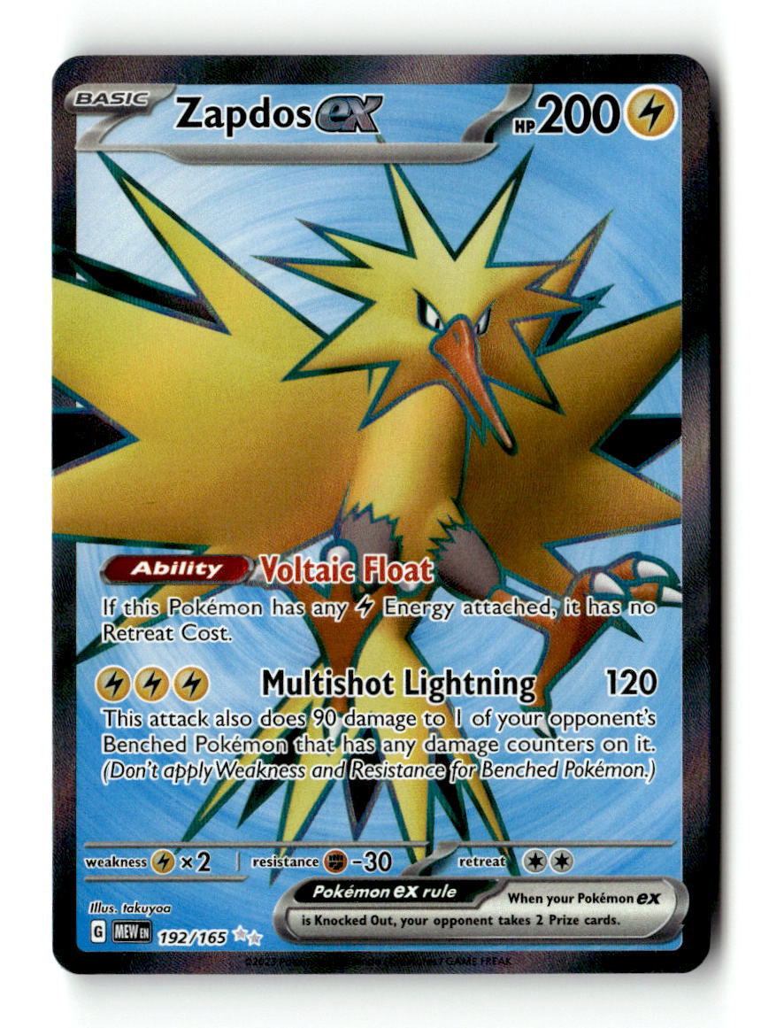 Zapdos ex - 192/165